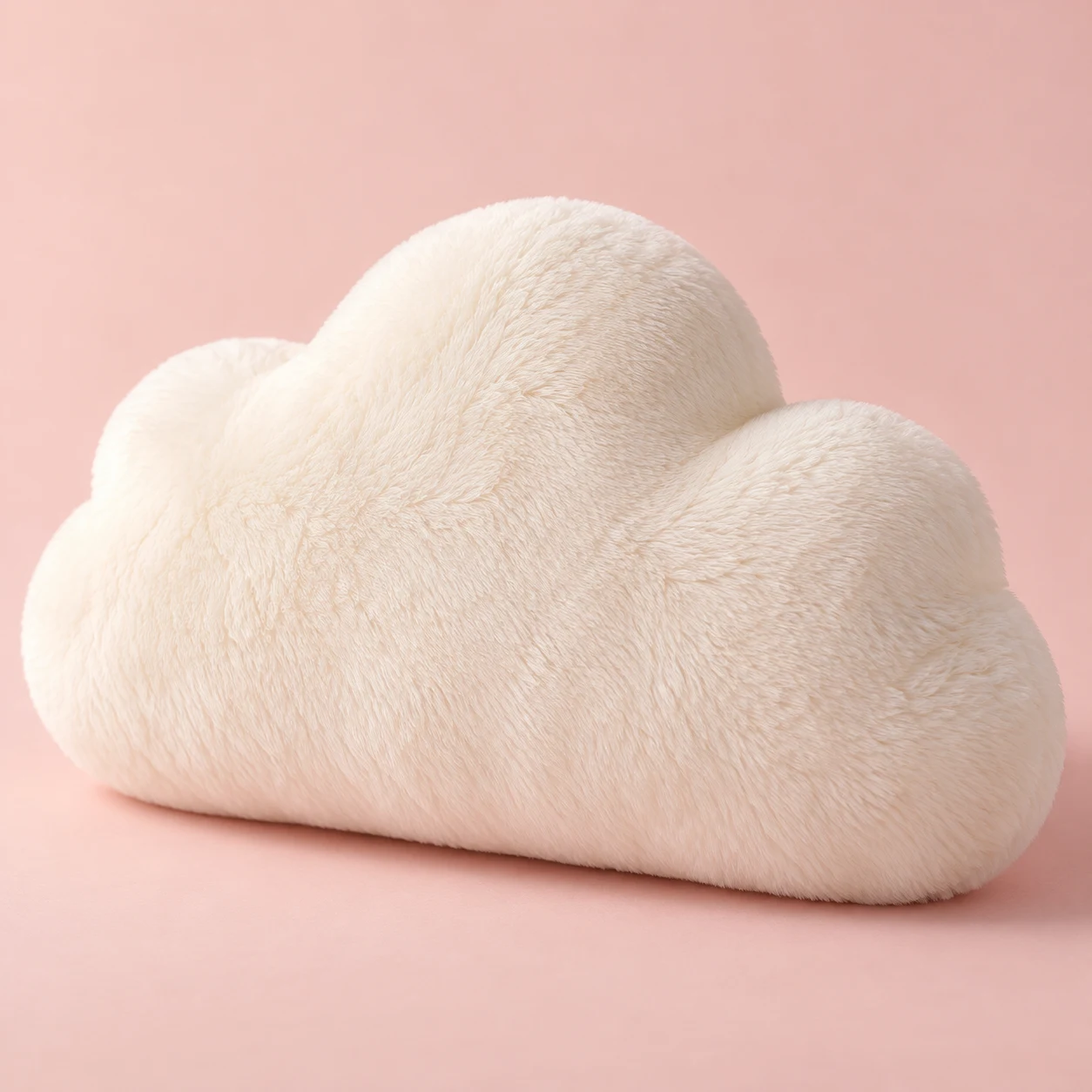 Cloudlet, Cream plush cloud with three rounded lobes